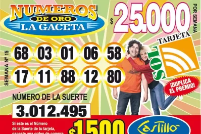 Los Números de Oro de LA GACETA