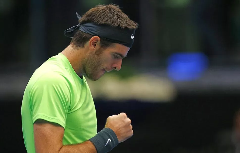 SE RECUPERO. Del Potro regresó con todo, luego de la lesión que sufrió en la muñeca. REUTERS