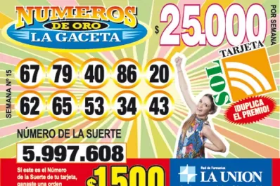 Los Números de Oro de LA GACETA