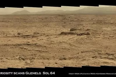 En la Tierra prometida, el Curiosity busca huellas del pasado de Marte