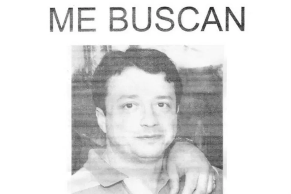 BUSCADO. La cara de Hernán Almirón quedó pegada por toda la capital salteña. FOTO TOMADA DE ELTRIBUNO.INFO