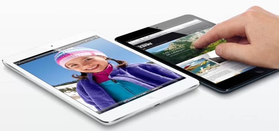 MAS CHICO, NO MENOS GRANDE. Apple respaldó el tamaño de la tablet. CAPTURA DE PANTALLA