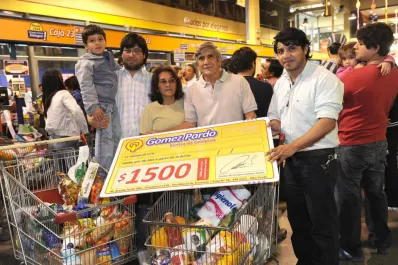 Los Luna llenaron la heladera en Gómez Pardo