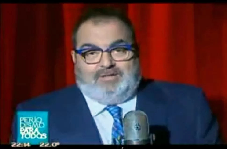 ACUSACION. Lanata defendió la denuncia que difundió contra D´Elía sobre supuestas irregularidades en la entrega de viviendas. IMAGEN DE VIDEO / YOUTUBE.COM