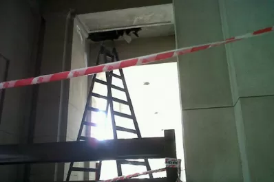 La tormenta le hizo un agujero al techo de Tribunales