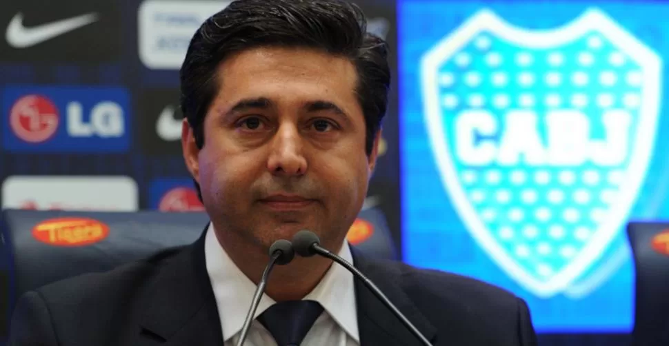 NEGATIVO. Los números no acompañaron el primer año de Daniel Angelici como presidente de los xeneizes. TELAM / ARCHIVO