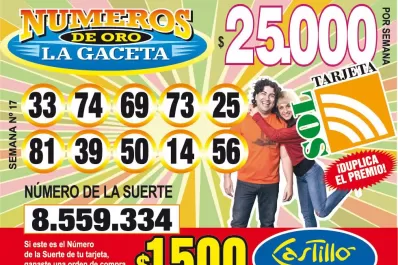 Los Números de Oro de LA GACETA