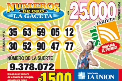 Los Números de Oro de LA GACETA