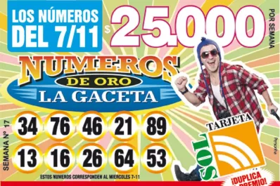 Los Números de Oro de LA GACETA