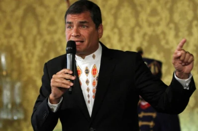 El presidente Correa lanzó su carrera para la reelección en Ecuador