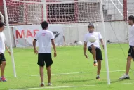 Una práctica santa con ausentes y lesionados