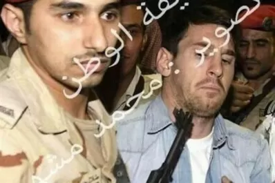 Messi arribó a Arabia bajo extremas medidas de seguridad y se llevó un susto