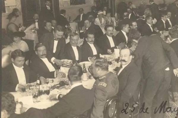 Etiqueta masculina en 1925