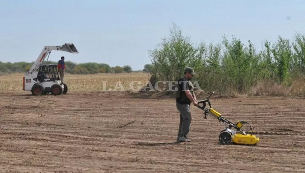 SIN RESULTADOS. El año pasado, se concretaron excavaciones en la localidad cordobesa de Piquillín. ARCHIVO LA GACETA / FOTO DE JORGE OLMOS SGROSSO