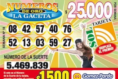 Los Números de Oro de LA GACETA