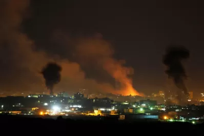 Impresionante video del ataque israelí en Gaza