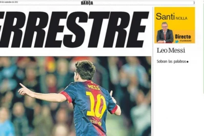 Curioso elogio para Messi: una nota en blanco