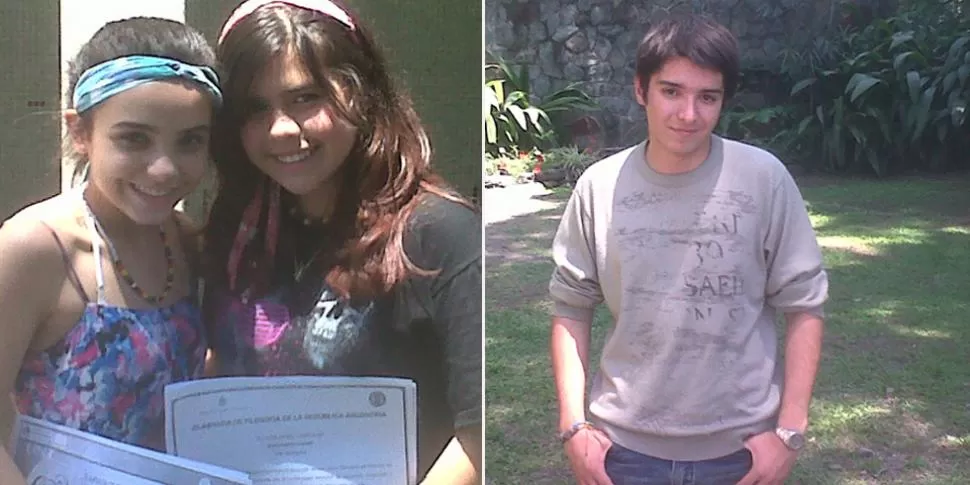 DE TUCUMÁN. Rodríguez Ponce y Laredo con los diplomas. DE SAN LUIS. Maximiliano Chirino escribió Marionetas del mercado. 