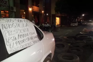 Amaya denunció penalmente a los taxistas que acampan en la Intendencia