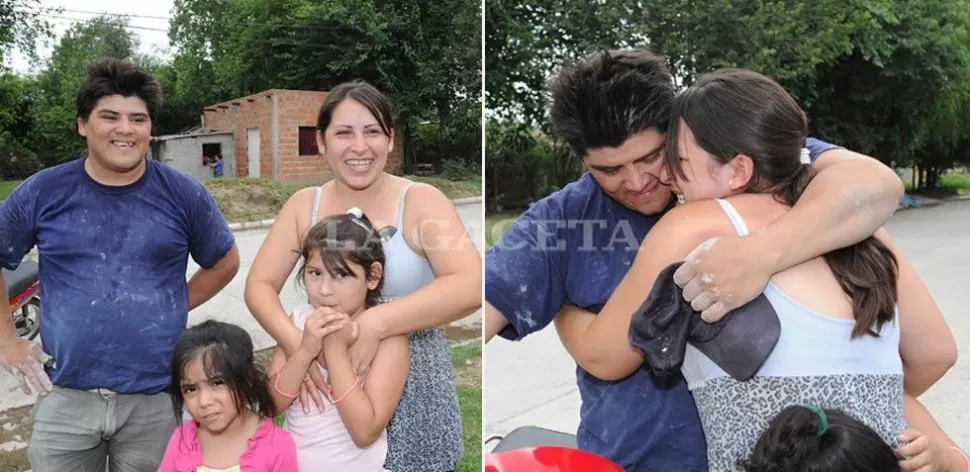 PURA ALEGRÍA. La familia celebra. LA GACETA/FOTO DE HECTOR PERALTA