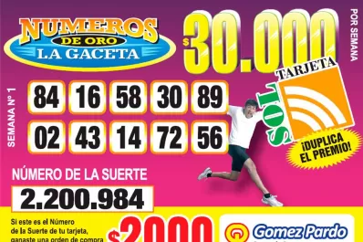 Los Números de Oro de LA GACETA