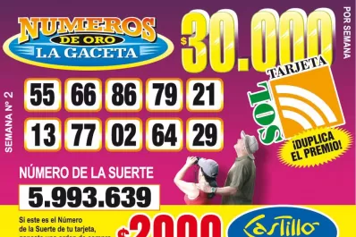 Los Números de Oro de LA GACETA