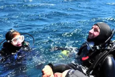 Boudou celebró sus 50 haciendo buceo en Puerto Madryn