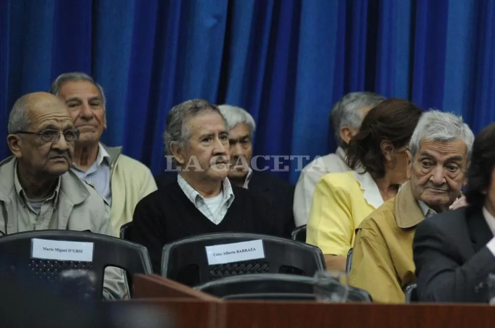 IMPUTADOS. Albornoz (derecha) negó todas las imputaciones y dijo que las escuchó solo cuando me condenaron injustamente aquí. LA GACETA / FOTO DE FRANCO VERA