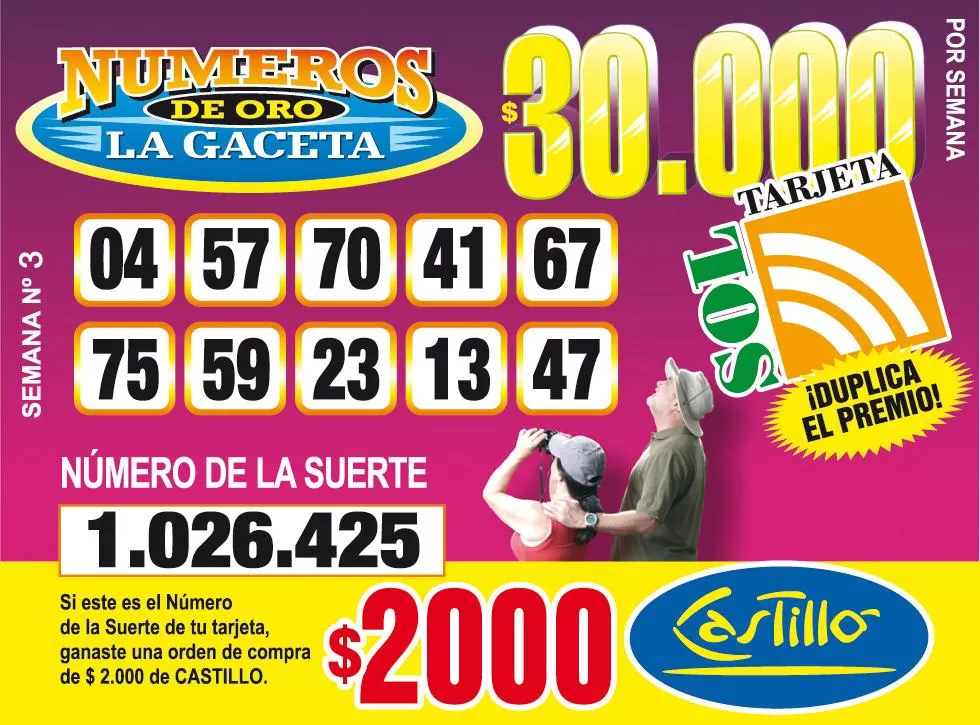 Los Números de Oro de LA GACETA