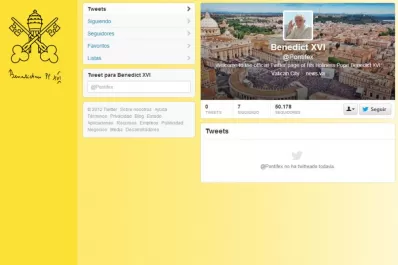 Es oficial: El Papa Benedicto XVI abrió su cuenta en Twitter