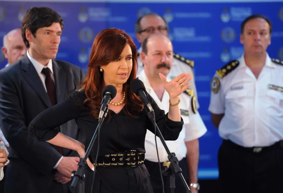 MAS CAMARAS. La Presidenta pidió que la Ciudad de Buenos Aires sea más vigilada. TELAM