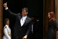 Rafael Correa habló de periodismo en la Universidad de La Plata