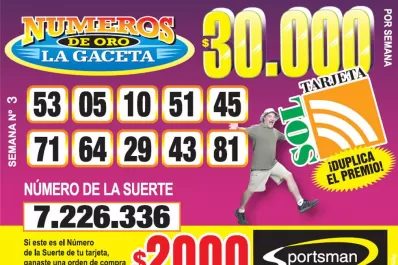 Los Números de Oro de LA GACETA