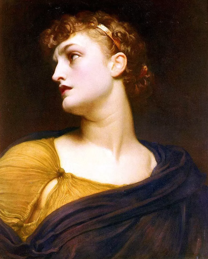 EL RETRATO. Antígona, según la concibió Frederic Leighton (1830-1896). ALLPAINTERS.RU