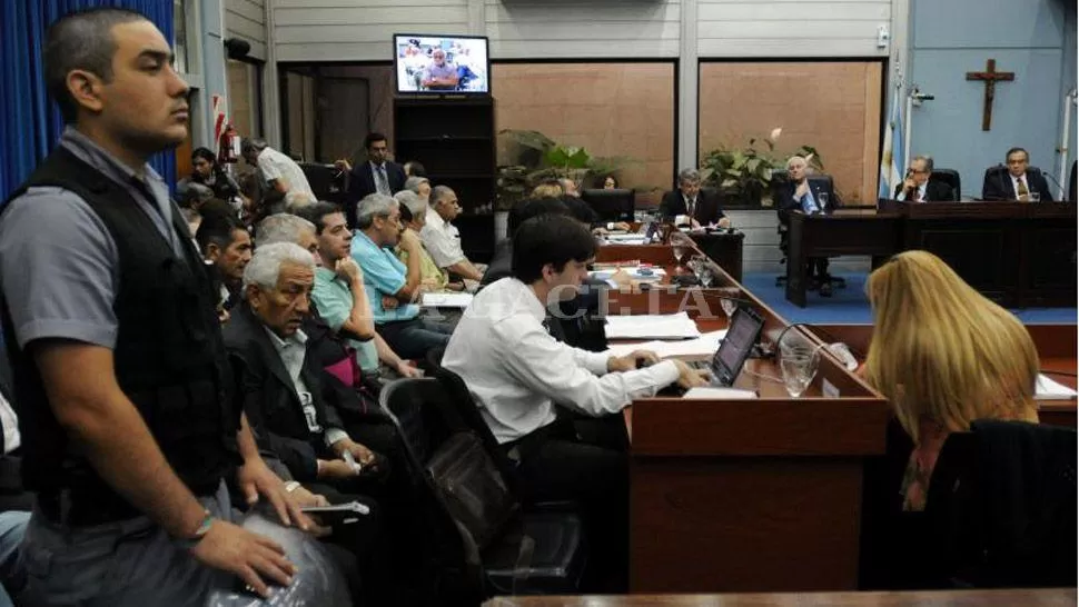 HASTA EL AÑO QUE VIENE. Hoy se realiza la última audiencia de 2012 en la Megacausa. LA GACETA / INES QUINTEROS ORIO