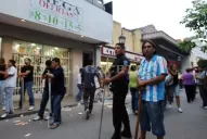 Hubo corridas, gritos y pánico en el microcentro por versiones de saqueos