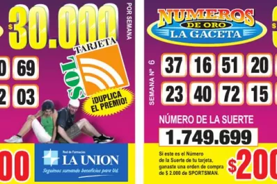 Los Números de Oro de LA GACETA