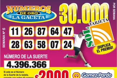 Los Números de Oro de LA GACETA