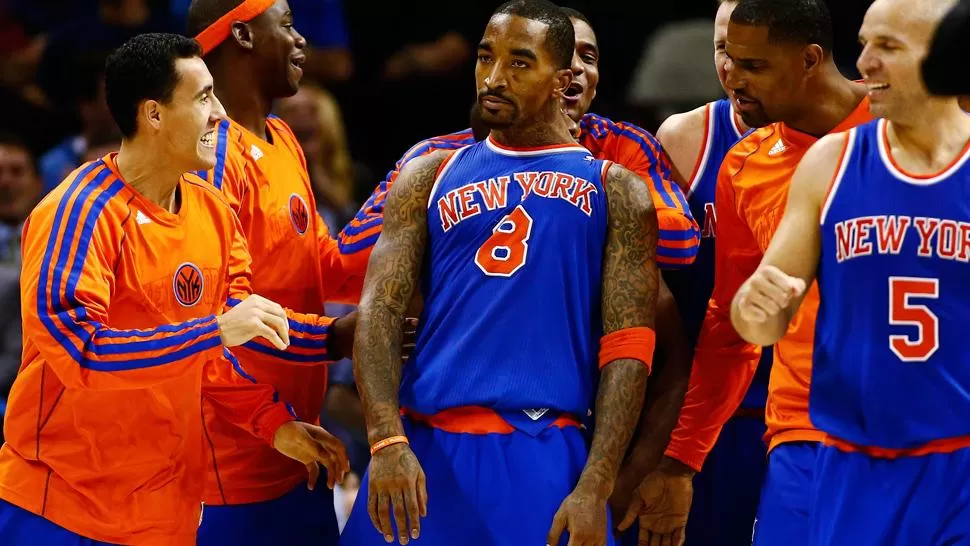 EL HOMBRE. J.R. Smith le dio la victoria a los Knicks en la última bola del partido. LA GACETA / ARCHIVO