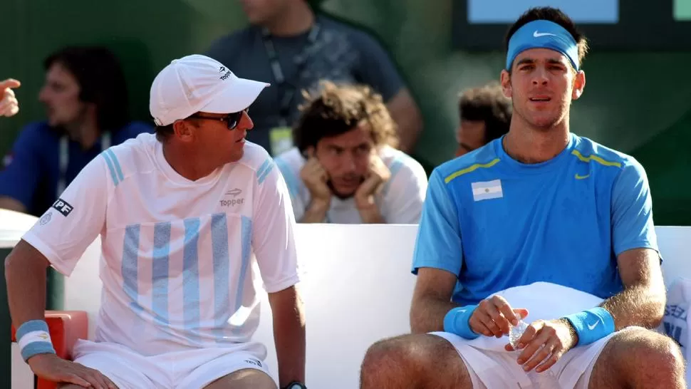 ENOJADO. Martín Jaite se molestó porque Del Potro no contestó en la fecha límite la convocatoria y lo excluyó del equipo argentino para la serie contra Alemania. 