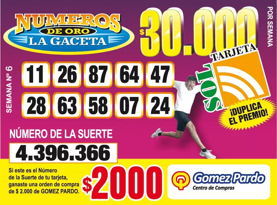 Los Números de Oro de LA GACETA