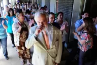 Herrera Molina pasó por Tribunales y lo despidieron con aplausos