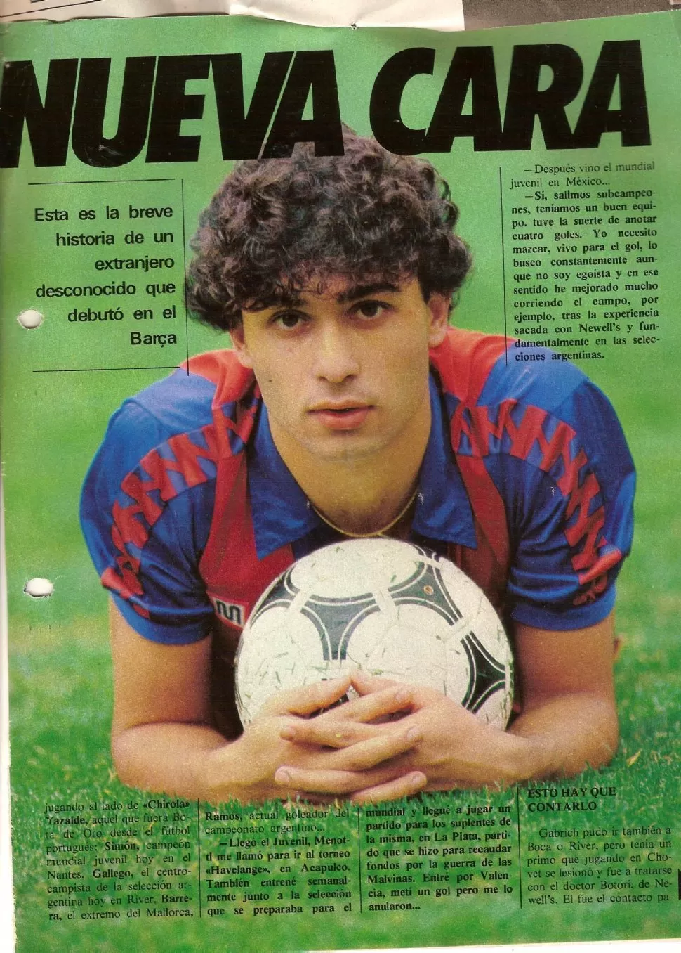 Asesino de redes en su momento, el socio de Llop vivió el mundo Barcelona, a la par de Maradona