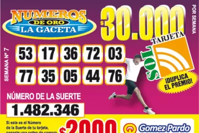 Los Números de Oro de LA GACETA