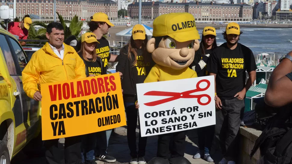 EN MAR DEL PLATA. Olmedo sorprendió a los turistas. FOTO GENTILEZA DE PRENSA DE OLMEDO 