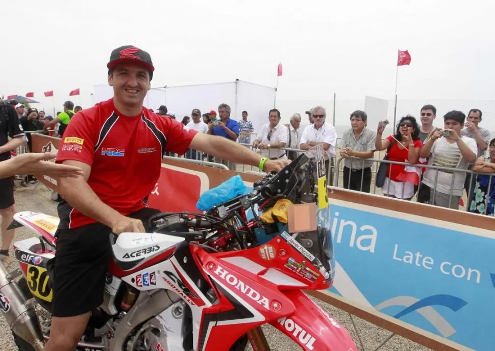 FIGURA ARGENTINA. Javier Pizzolito es uno de los créditos nacionales en Motos. En la categoría hay varios monstruos. 