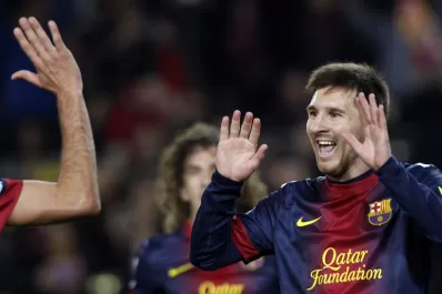 Messi comenzó el año con una goleada