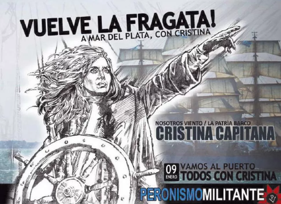 AFICHE DE LA POLÉMICA. El cartel causó revuelo en las calles y en las redes. CLARIN.COM