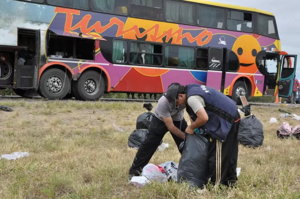 SE LLEVARON CASI TODO. Sólo quedaron algunas bolsas en la bodega. GENTILEZA NUEVO DIARIO DE SANTIAGO DEL ESTERO