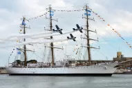 El arribo de la Fragata Libertad en fotos